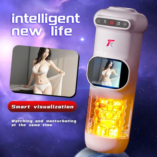 9-Frequency Telescopic 9-Frequency Vibration UFO Masturbation Cup - Image 4