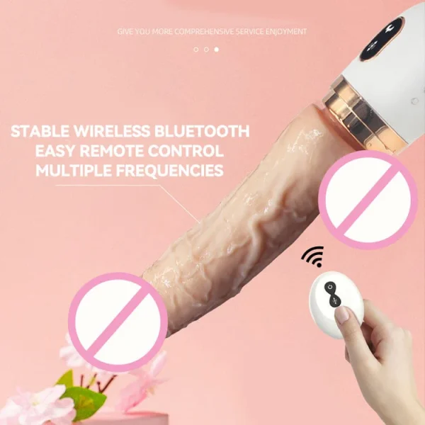 Small Dildo Machine Suction Cup Vibrant Toys with Remote Control - 图片 6