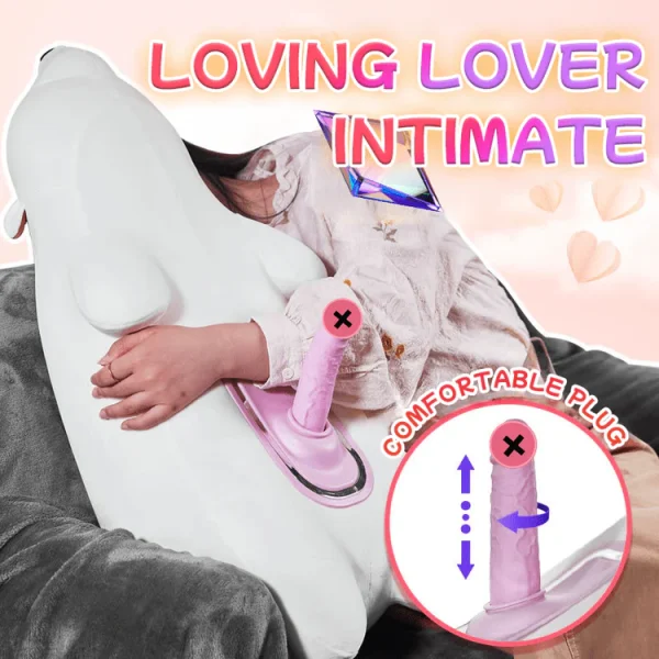 Discreet Infinity Pillow Polar Bear Remote Control Sex Machine - 图片 5