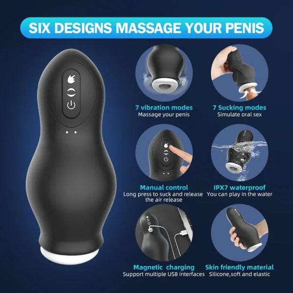 Lurevibe - Dragon Suction Trainer Sucking Vibration Male Masturbator - Image 6