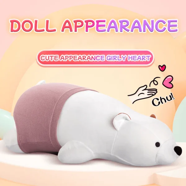 Discreet Infinity Pillow Polar Bear Remote Control Sex Machine - 图片 2