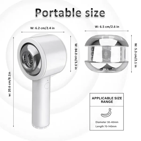 Lurevibe Truly - Intelligent 6 Frequency Telescopic Handheld Male Masturbator - Image 5