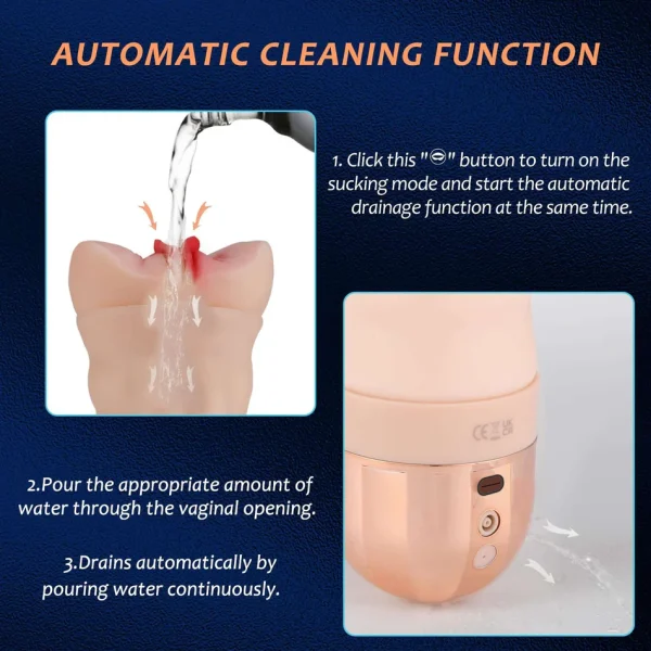Oral Sucking Vibration Male Masturbation Cup - Image 7