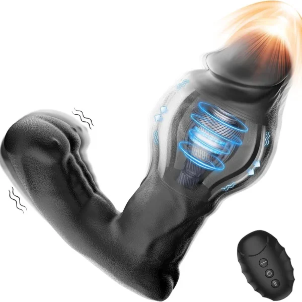 Realistic Expanding Vibrating Thrusting Prostate Massager with remote control - 图片 2