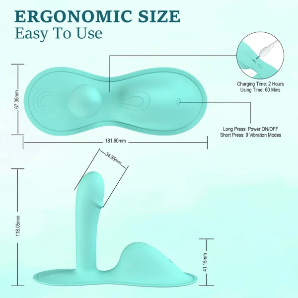 Riding-Style Cushion G Spot Vibrator For Intense Clitoral G-spot Anal Stimulation with APP - 图片 9