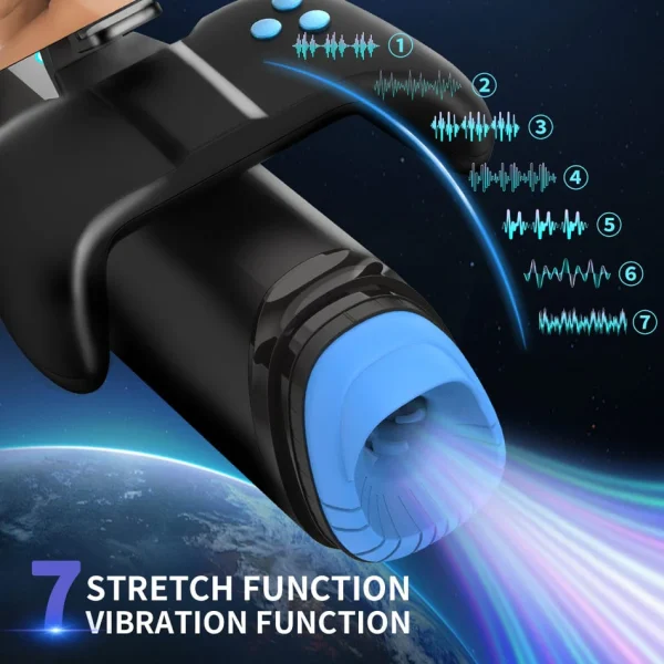 Game Cup M100 Heating Thrusting Vibrating Penis Stroker With Handles And Phone Holder - Image 12